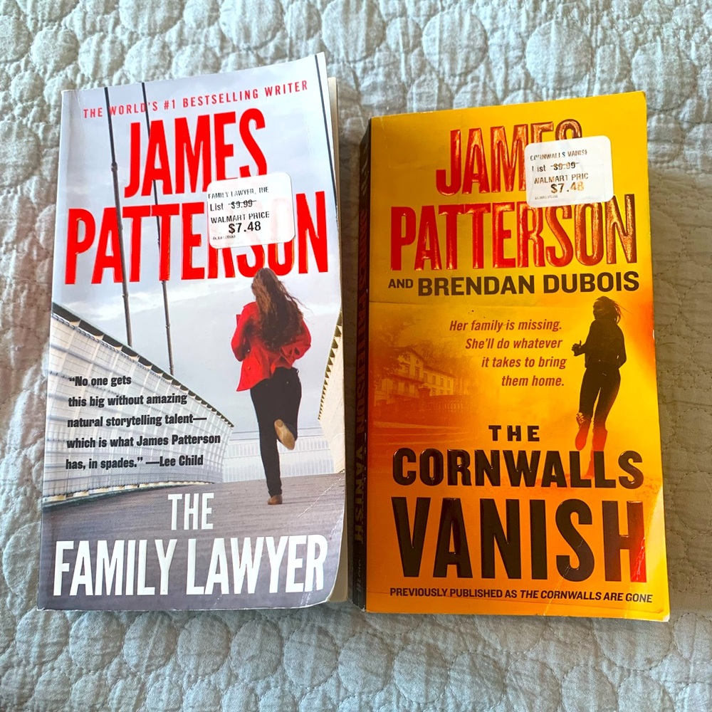James Patterson books. GUC